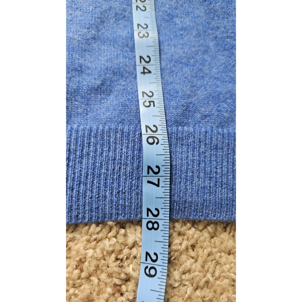 Club Room Luxury Mens Blue 100% Cashmere Crewneck Pullover Sweater Size M Preppy - Picture 7 of 7